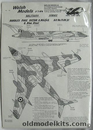 Welsh 1/144 Handley Page Victor B.Mk2/K2 With Blue Steel - Bagged, PJW31 plastic model kit